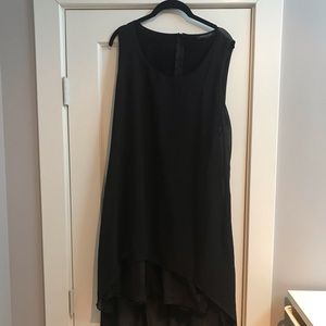 High low black dress